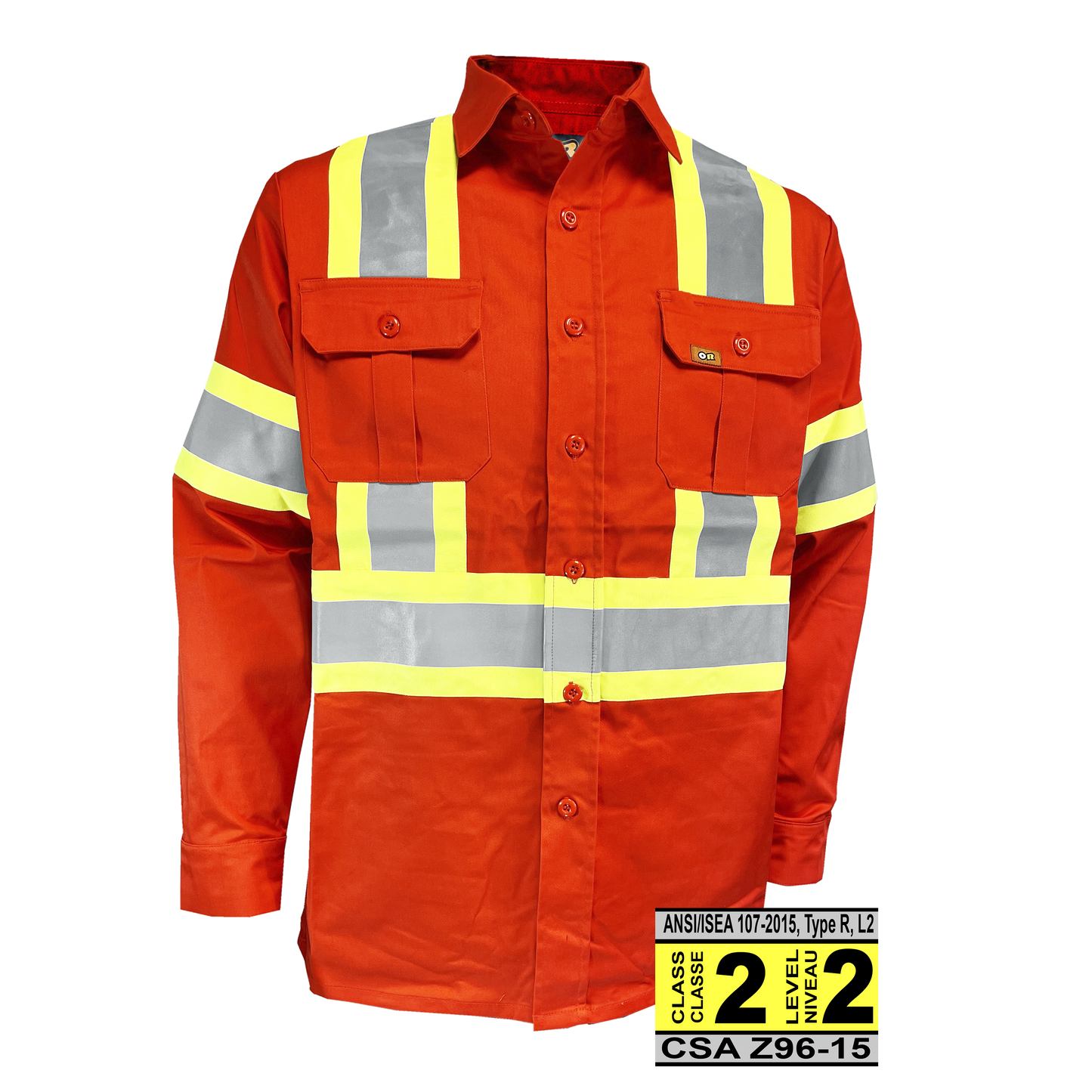 OR® Jonathan, Hi-Vis Tape Safety Long Sleeve Shirt